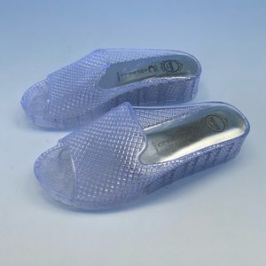 S🌞LD! Jeffrey Campbell Havana clear jellie slides